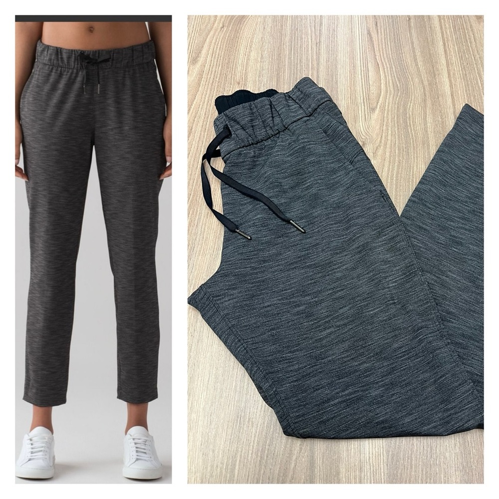 Lululemon On The Fly Pant 26" in Heathered Black Size 2